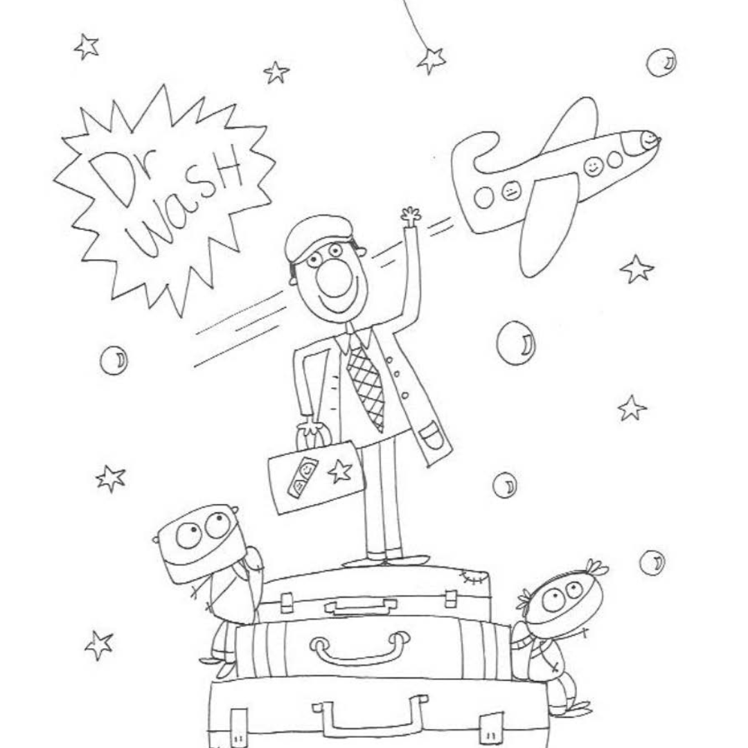 Dr Waach Wash Ouache! Dessin à colorier