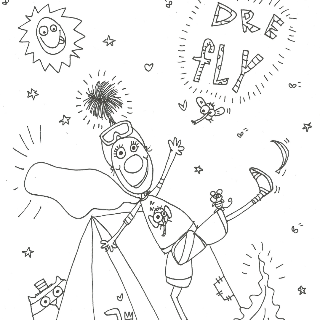 Dre Fly dessin à colorier